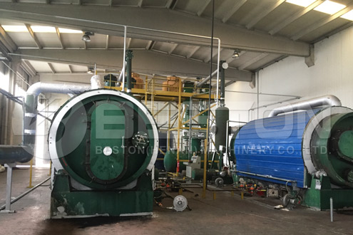 Beston Tyre Pyrolysis Plant in Turkey