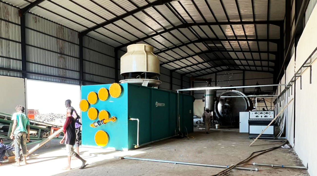 BLJ-16 Semi-continuous Pyrolysis Machine Installed in Sudan in January 2023